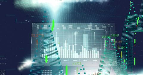 Abstract Financial Data Visualization with Technology Interface - Download Free Stock Images Pikwizard.com