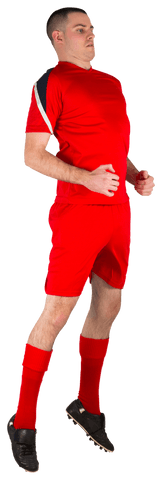 transparent dynamic football player jumping action - Download Free Stock Videos Pikwizard.com