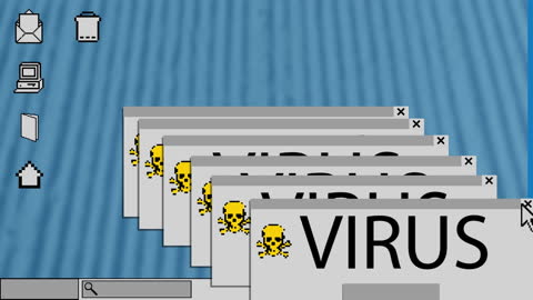 Digital Virus Threat Represented by Recursive Windows
