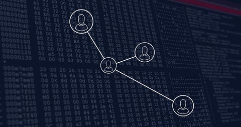 Network Connections Overlay on Code Background Highlighting Global Digital Interaction - Download Free Stock Images Pikwizard.com