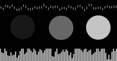 Dynamic Abstract Design with Circular Elements and Columns Display