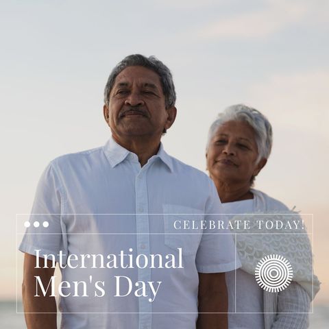 celebrating international men's day with empowering elderly couple - Download Free Stock Templates Pikwizard.com
