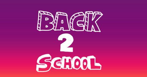 Back to School Chalk Text on Purple Gradient Background - Download Free Stock Images Pikwizard.com
