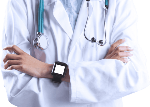 asian doctor displaying transparent smartwatch on wrist - Download Free Stock Videos Pikwizard.com