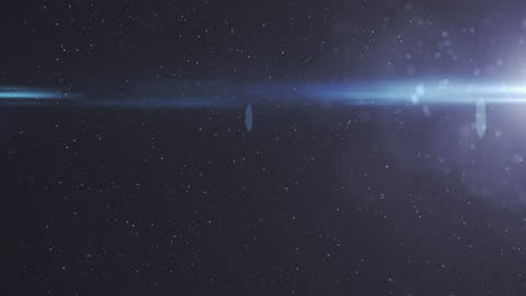 Futuristic Light Trails in Vast Space