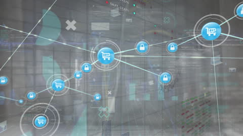 Global Network of E-commerce Growth Over Data Visual