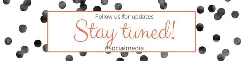 Playful polka dot social media banner with call to action