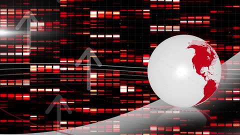 Global Network and Data Processing Concept