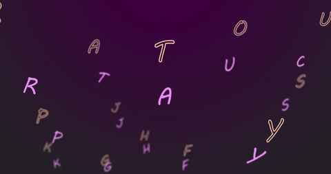 floating alphabets on purple background for education concept - Download Free Stock Images Pikwizard.com