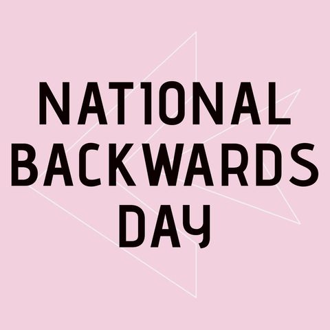 playful typography celebrating national backwards day - Download Free Stock Templates Pikwizard.com