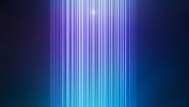 Futuristic vertical light beams with neon glow