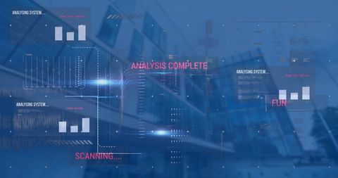 Advanced Data Processing Over Modern Cityscape Concept - Download Free Stock Images Pikwizard.com