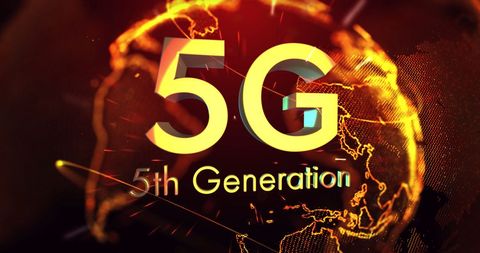 5g 5th generation over glowing global network map - Download Free Stock Images Pikwizard.com