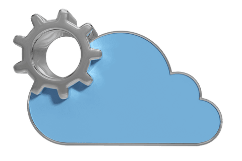 transparent cloud computing icon with gear element - Download Free Stock Videos Pikwizard.com