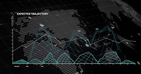 Digital Data Visualization with World Map and Graphs - Download Free Stock Images Pikwizard.com