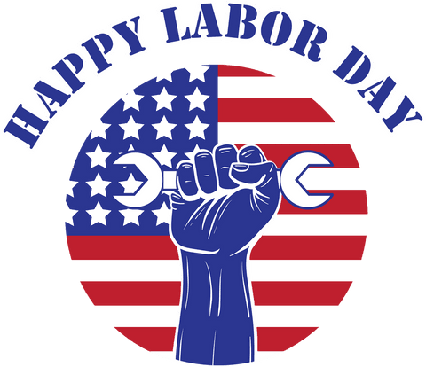 transparent labor day celebration poster with spanner on american flag background - Download Free Stock Videos Pikwizard.com