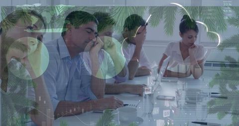 Concept of workplace fatigue amidst virtual connectivity