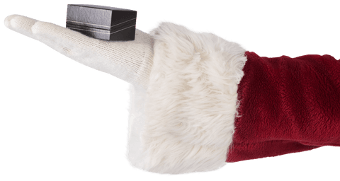 Santa Gloved Hand Presenting Small Gift Box Transparent - Download Free Stock Videos Pikwizard.com
