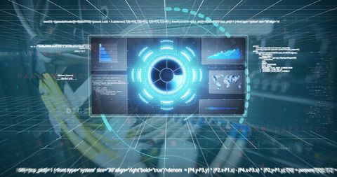 Digital Data Processing Interface Over Network Cables - Download Free Stock Images Pikwizard.com