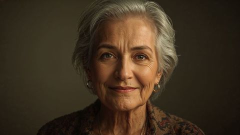 Graceful old people exhibiting timeless beauty in perfect portrait
