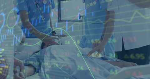 Medical Team Analyzing Data in Hospital Environment