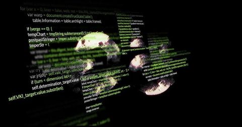 Complex code overlay on rat silhouettes with hidden meanings