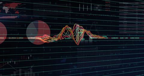 Digital Financial Graphs and Market Data Analysis - Download Free Stock Images Pikwizard.com