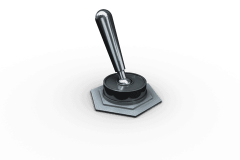 Transparent Background Lever Device as Vector Illustration