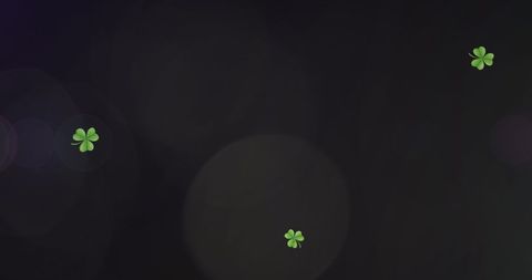 Clover Grid Pattern on Dark Digital Background