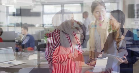 Diverse Professionals Engaging in Collaborative Discussion