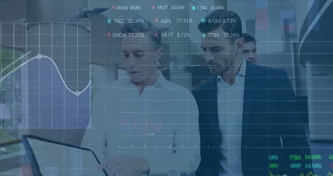 Analyzing Financial Data Projections in Modern Office