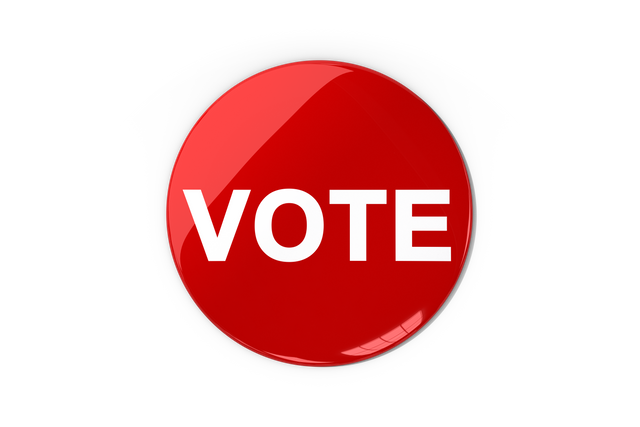 Transparent Vote Button Isolated with Red Circle for Election Campaigns, Communication - Download Free Stock Videos Pikwizard.com