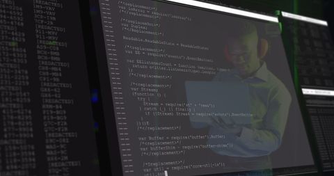 IT Engineer Analyzing Data on Server Screens - Download Free Stock Images Pikwizard.com
