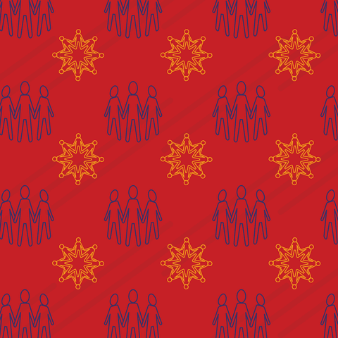 geometric human figures and star pattern on transparent vector - Download Free Stock Videos Pikwizard.com