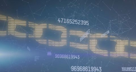 Digital Data Processing with Blockchain Network Visualization - Download Free Stock Images Pikwizard.com