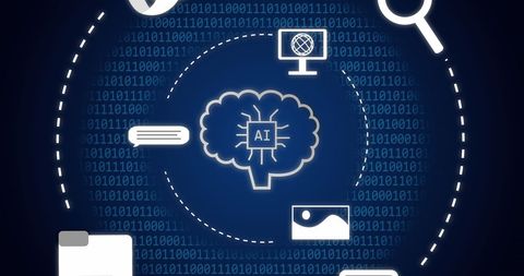 Digital Brain and AI Concept with Technology Icons - Download Free Stock Images Pikwizard.com