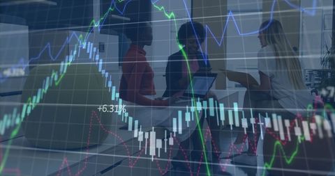 Diverse Businesswomen Analyzing Financial Graphs in Modern Office - Download Free Stock Images Pikwizard.com