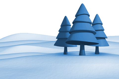Geometric Fir Trees on Snowy Landscape with Transparent Background - Download Free Stock Videos Pikwizard.com