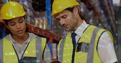 Warehouse Supervisors Analyzing Stock Market Data - Download Free Stock Images Pikwizard.com