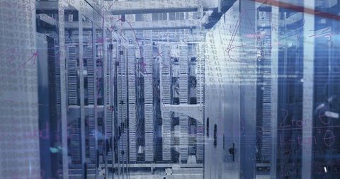 Digital Data Processing on Computer Servers - Download Free Stock Images Pikwizard.com