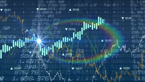 Digital Financial Analytics and Market Data Visuals