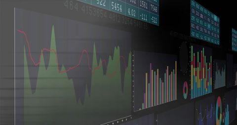 data analytics dashboard with dynamic charts and graphs - Download Free Stock Images Pikwizard.com