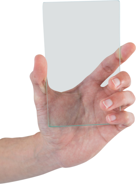 Hand Holding Transparent Futuristic Glass Interface - Download Free Stock Videos Pikwizard.com