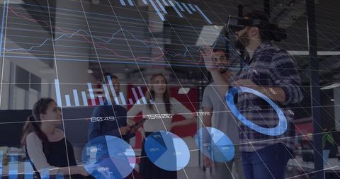 Augmented Reality Transforming Data Visualization in Business Team Meeting