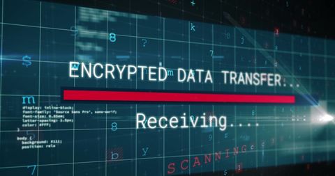 High-Tech Encrypted Data Transfer Digital Concept Background - Download Free Stock Images Pikwizard.com