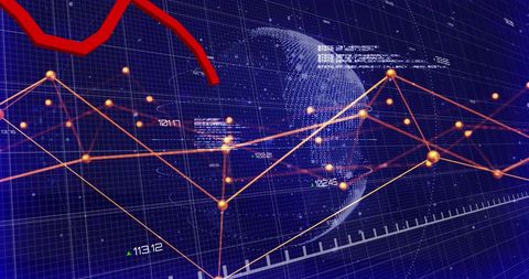 Digital Interface with Data Analysis Symbolizing Global Business - Download Free Stock Images Pikwizard.com