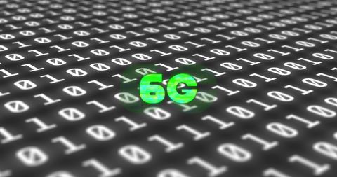 6G Technology Emerging in Digital Binary Code - Download Free Stock Images Pikwizard.com