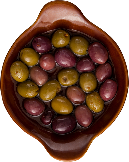 Assorted Olives with Oil in Transparent Wooden Bowl - Close Up - Download Free Stock Videos Pikwizard.com