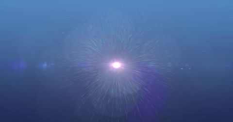 Bright Light Emiting Colorful Rays Against Blue Background - Download Free Stock Images Pikwizard.com