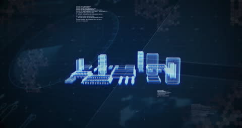 Animated Digital Data Processing with Network Connections